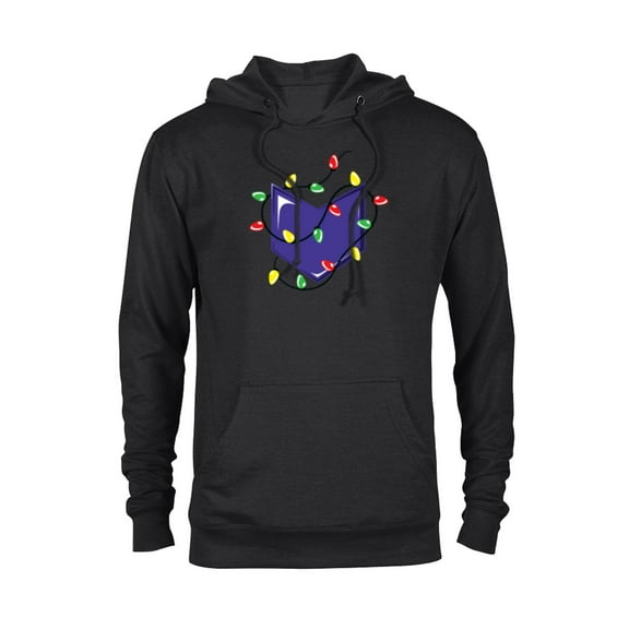 Marvel Hawkeye Arrow Holiday Lights - Pullover Hoodie for Adults – Customized-Black