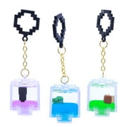 Minecraft Charms Backpack Hanger, Action Figure Accessory Keychain, Children Ages 3+