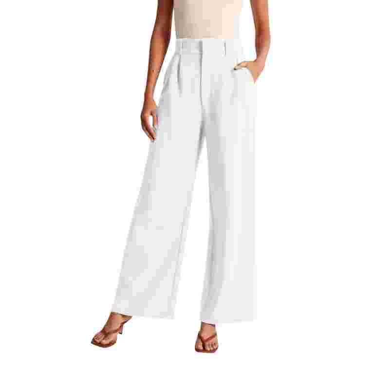 white dress pants women Freedom Flex Flare for Tall in Sand 6 / Extra Tall / White Sand Back Zipper ASOS LUXE pearl embellished flared