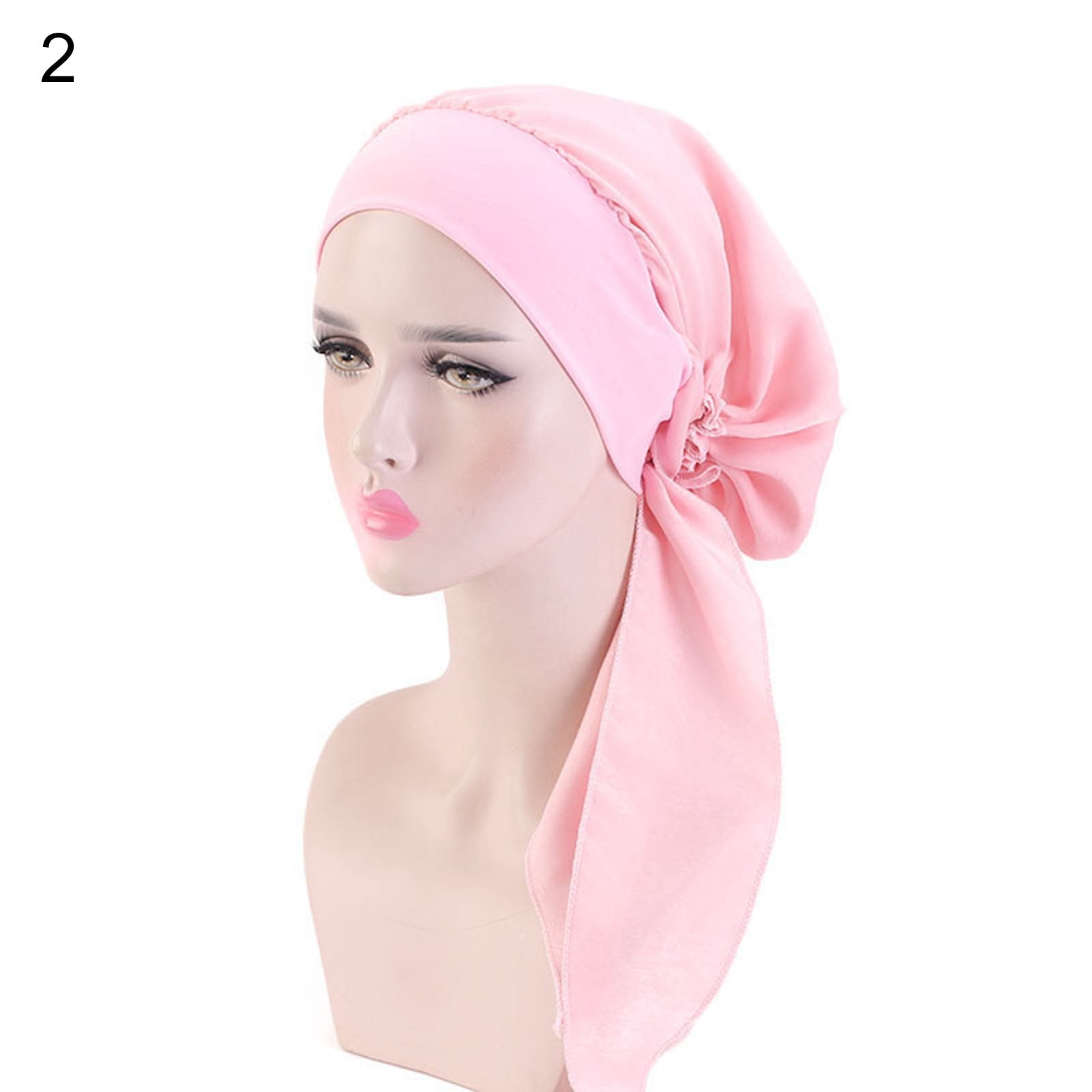 Chemo Headwear Turbans For Women - 3-Pack Bamboo Viscose Head Scarves For Hair Loss - Comfortable & Stylish Cancer Hats