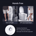 thumbnail image 5 of Smart Toilet, Auto Open/Close,Built in Tank,Powerful Auto Flush,Heated Seat One-Piece Bidet Toilet, 5 of 11