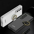 thumbnail image 3 of SaniMore for Samsung Galaxy Z Fold 4 (7.6" 2022) Case, Ultra-thin 360 Degree Rotating Bracket Rugged Skin-feel PC Backplane Shockproof Anti-fall Tough Protective Shell for Galaxy Z Fold 4, Black, 3 of 7