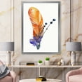 thumbnail image 3 of Designart 'Ethnic Orange Animal Feather Composition' Bohemian & Eclectic Framed Art Print, 3 of 4