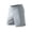 Gray, variant on Men Solid Elastic Waist Inner Drawstring Pocket Oversized Loose Half Shorts Pants