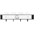 thumbnail image 4 of Luminance Square Lexington Vanity Light Wall Sconce | Black and White Bathroom Decor Fixture for Over Sink and Above Mirror | Mount as Uplighting or Bath Downlight, Damp Rated, 4-Light F3684-31, 4 of 6