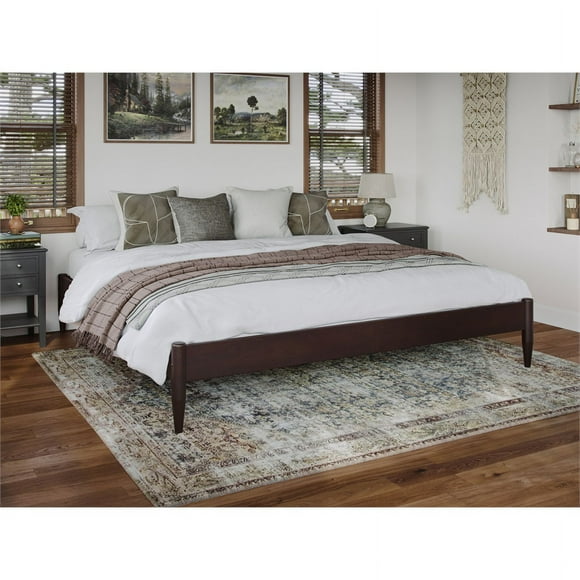 AFI Pasadena 14" King Basic Platform Bed Frame in Espresso