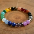 thumbnail image 3 of Beaded Bracelets for Men Women, Natural Stone Beads Bracelet - Natural Gemstone Stretch Beaded Jewelry with 8mm Round Beads - For Daily Unisex Wear & Gift Giving, 3 of 4
