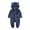 Dark Blue, variant on Toddler Kid Jumpsuit Pants Clothes Toddler Baby Boys Girls Plush Cute Bear Ears Winter Thick Warm Jumpsuit Romper Summer Jumpsuit For Girls Boys