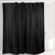 thumbnail image 2 of Textil para el hogar Cortina de baño impermeable Cortina de baño con ganchos Negro 200x180cm, 2 of 5