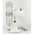 thumbnail image 6 of (2 pack) Better Homes & Gardens New 12 inch Retro 3-Speed Metal Tilted-Head Oscillation Table Fan White, 6 of 9