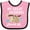 Pink and Black, variant on Inktastic My Great Grandma Loves Me with Sloth and Hearts Boys or Girls Baby Bib