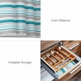 thumbnail image 6 of Placemats 1 Pack, Grey Blue Striped Woven Placemat, Linen Place Mats for Kitchen/Dining Tables, Farmhouse Stripes Modern Abstract Art Washable Table Mats for Party, 6 of 8