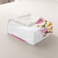 thumbnail image 4 of Erosebridal Letter Initial Fleece Blanket 40x50,Monogrammed Personalized Sherpa Throw,Flower Decor, 4 of 7