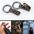 thumbnail image 5 of Titanium Alloy＋Cow Leather Keychain Portable Removable Key Ring Pendant EDC Tool, 5 of 5