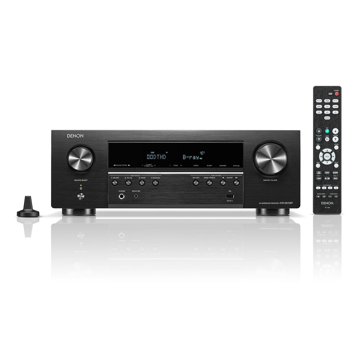Denon AVRS570BT 5.2 Channel 8K Home Theater Receiver with Bluetooth and Dolby Audio/DTS