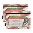 thumbnail image 5 of FORMRS 2 Pack Pencil Pouch for 3 Ring Binder with Clear Window Zipper Case, Soft Pink Pattern, 5 of 6