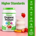 thumbnail image 4 of Orgain Organic Vegan 21g Protein Powder, Plant Based, Strawberries n Cream 2.02lb, 4 of 7