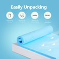 thumbnail image 4 of CL.HPAHKL 2 Inch King Mattress Topper, Cooling Gel Infused Memory Foam Mattress Topper for Sleeper Sofa, RV, Camper, CertiPUR-US Certified, Blue, 4 of 7