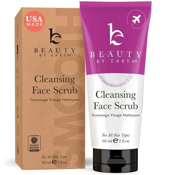 Exfoliante facial Beauty by Earth que elimina la piel muerta, 60 ml