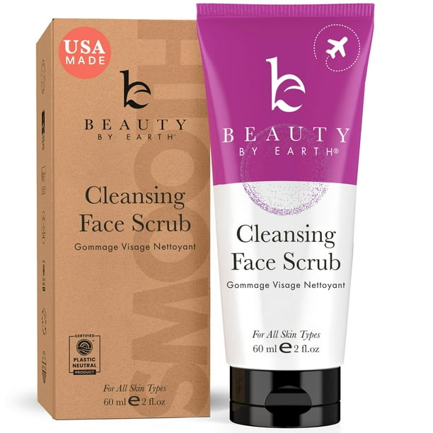 Exfoliante facial Beauty by Earth que elimina la piel muerta, 60 ml