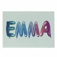 thumbnail image 1 of Emma Cutting Board, Feminine Girl Name Design with Ornate Balloons Mainstream Female Themed Illustration, Decorative Tempered Glass Cutting and Serving Board, Small Size, Multicolor, by Ambesonne, 1 of 1