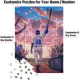 thumbnail image 2 of Wooden Jigsaw Puzzles for Adults - Custom Name and Number on (Chicago) Baseball Player Art Photo - 300 500 1000PCS Puzzles Game Home Wall Decor, 2 of 5