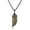 Golden obsidian, variant on COAI Mens Wolf Tooth Rainbow Obsidian Amulet Pendant Necklace
