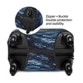 thumbnail image 4 of Lsque Vintage Starry Sky Shark Printed Luggage Cover, Travel Luggage Protector,Scratch and Dirt Resistant, Fits 18-32 Inch Luggage - X-Large, 4 of 9