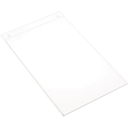 Plymor Clear Acrylic Sign Display / Literature Holder (Wall-Mount), 7" W x 11" H
