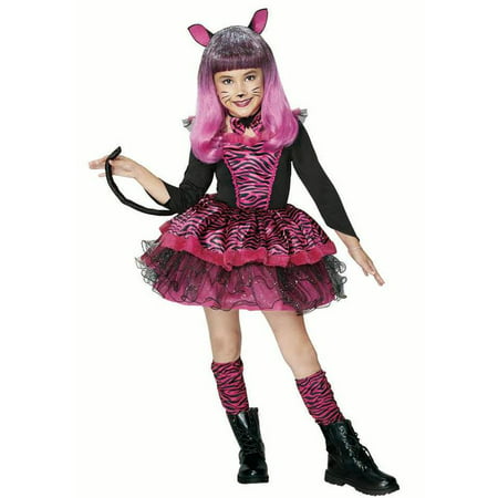 Sassy Cat Girl Costume For Dress-Up, Halloween, Theme Parties, Cosplay Game