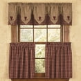 thumbnail image 2 of Park Designs Red Sturbridge Heart Embroidered Point Valance, 2 of 6