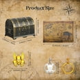thumbnail image 2 of Caja de juguetes Pirate Treasure Chest Enhon con candado y accesorios, 2 of 6