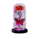 thumbnail image 2 of 1Pcs 9.05x4.52" Glass Dome Preserved Rose Night Light with Red LED Lights and Butterflies Valentine's Day Birthday Gift for Women Featuring Glowing Roses and Starry Sky Design1Pcs Luz JASKFLY, 2 of 9