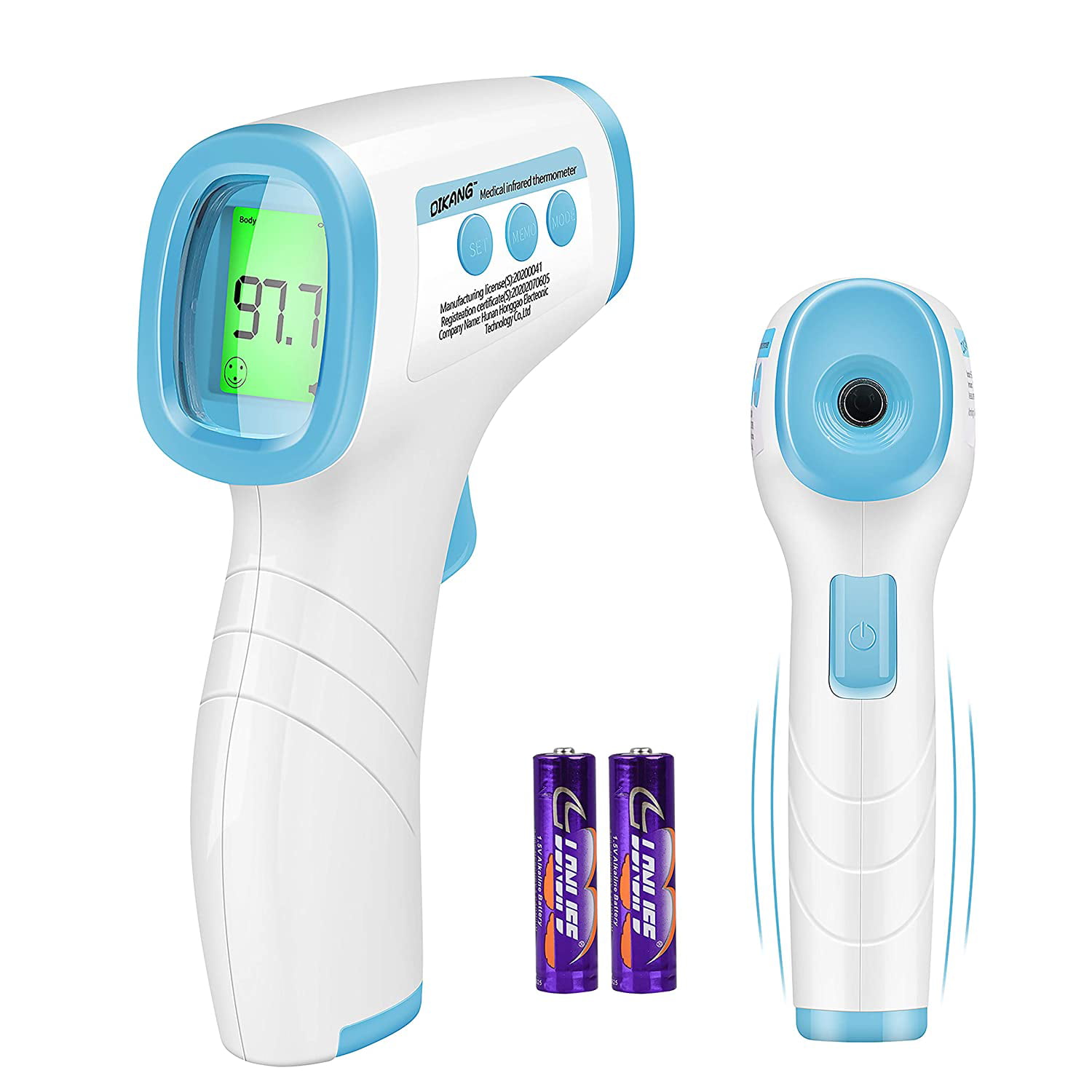 Ear/Forehead Thermometer Non-Contact LCD Digital Infrared °F/°C for Baby Adult 