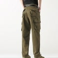 thumbnail image 3 of cllios Mens Cargo Pants Big and Tall Work Pants Outdoor Combat Trousers Gym Straight Leg Cargo Pants Multi Pockets, 3 of 3