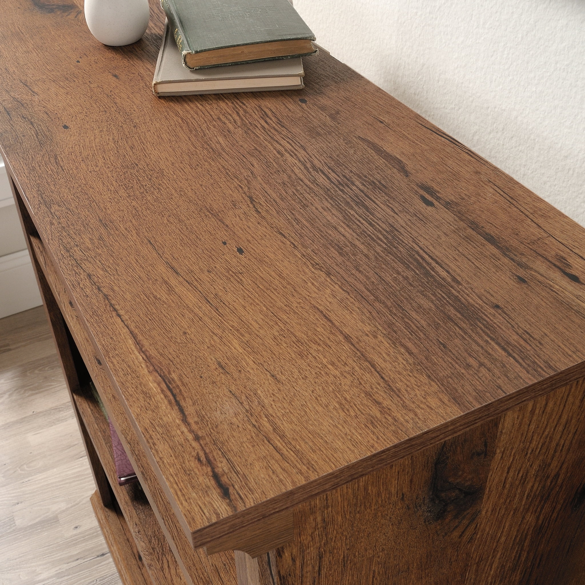 Sauder Select 3-Shelf Bookcase, Vintage Oak Finish