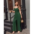 thumbnail image 3 of Ekouaer Jumpsuits for Women Sleeveless Spaghetti Strap Womens Jumpsuit One Piece Wide Leg Summer Romper With Pockets Beach Vacation Outfits 2026, 3 of 6