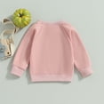 thumbnail image 6 of Toddler Baby Girl Halloween Outfit Ghost Letter Print Sweatshirt Crewneck Pullover Sweater Long Sleeve Shirt Tops Fall Clothes, 6 of 7