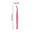 thumbnail image 3 of Professional Stainless Steel Tweezers for Eyelash Extensions, Nail Art & Eyebrow Plucking, Precision Point Tip Tools for Beauty Applications, Silver, 3 of 8