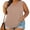Khaki, variant on Womens Plus Size Tank Tops V Neck Basic Solid Color Lightweight Casual Flowy Summer Sleeveless T Shirts