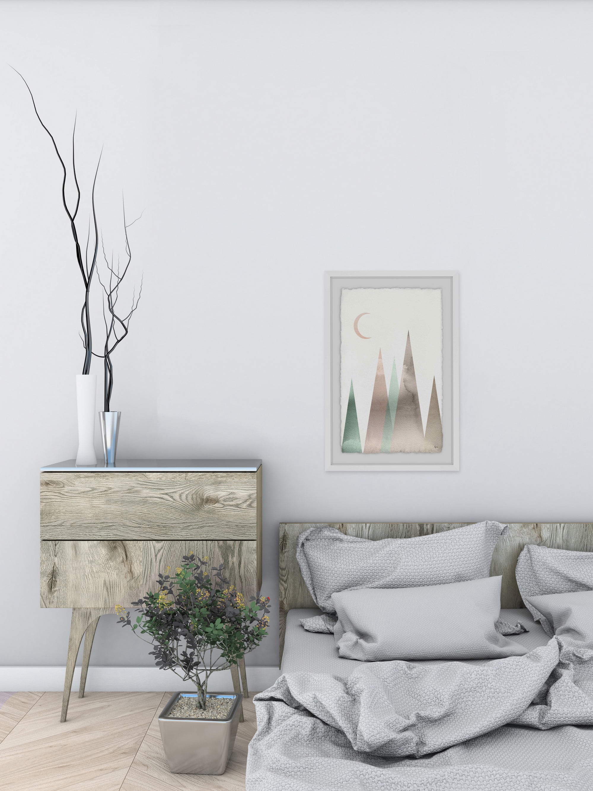 Magical Night Ii Framed Painting Art Print, 24.00" x 1.50"