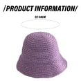 thumbnail image 4 of Sombrero de paja para el sol, sombrero de pescador tejido, sombrero de playa, gorra plegable, gorras de verano, sombrero de pescador para mujer, 4 of 5