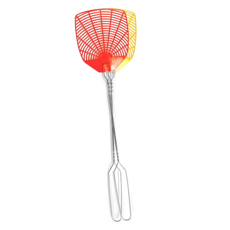 Eliminator Fly Swatters with Metal Handle, Set of 2 Fly Swatters,  Multicolor Plastic 