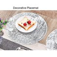 thumbnail image 4 of Set Of 4 Hollow Pvc Placemats Heat Resistant Non-slip Starry Sky Design Placemats Silver, 4 of 5