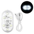 thumbnail image 2 of MesaSe 2pcs Car LED Lights Interior with 6 Bright LEDs Night Reading Light USB Rechargeable Car Atmosphere Lamp Touch LED Car Attraction Light for Checking Car Condition Armrest Box Door, 2 of 11