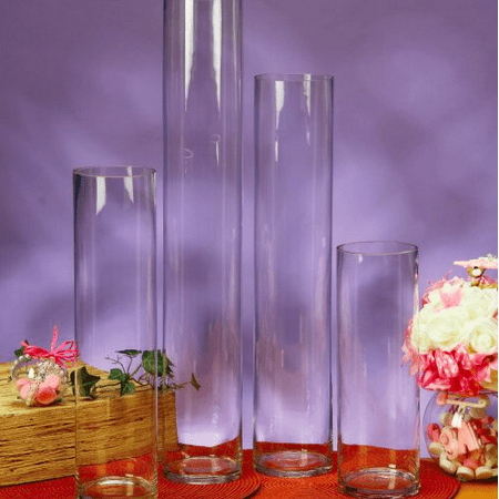 vase cylinder clear glass inch centerpiece birthday occasions dialog displays option button additional opens zoom walmart