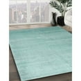 thumbnail image 2 of Ahgly Company Indoor Square Contemporary Tiffany Blue Abstract Area Rugs, 9' Square, 2 of 6