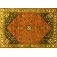 thumbnail image 1 of Ahgly Company Indoor Rectangle Medallion Yellow Traditional Area Rugs, 2' x 3', 1 of 4