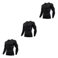 thumbnail image 1 of Qarigey Ropa interior térmica para hombre, medias elásticas, capas base para correr en invierno, camisetas de manga larga, ropa deportiva Type1 NO1, 1 of 6