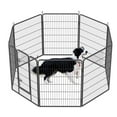 thumbnail image 5 of LZBEITEM Dog Playpen Outdoor, 8 Panels 40" Height Dog Fence Exercise Pen with Doors for Large/Medium/Small Dogs, Pet Puppy Playpen for RV, Camping, Yard, 5 of 7